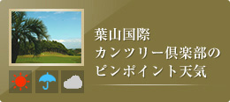 葉山国際カンツリー倶楽部のピンポイント天気